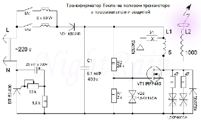 Отличие качера тесла от качера бровина